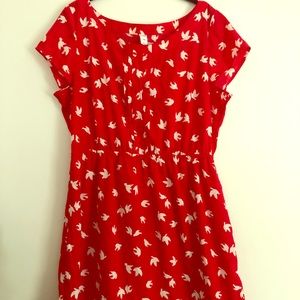 Red Bird Dress